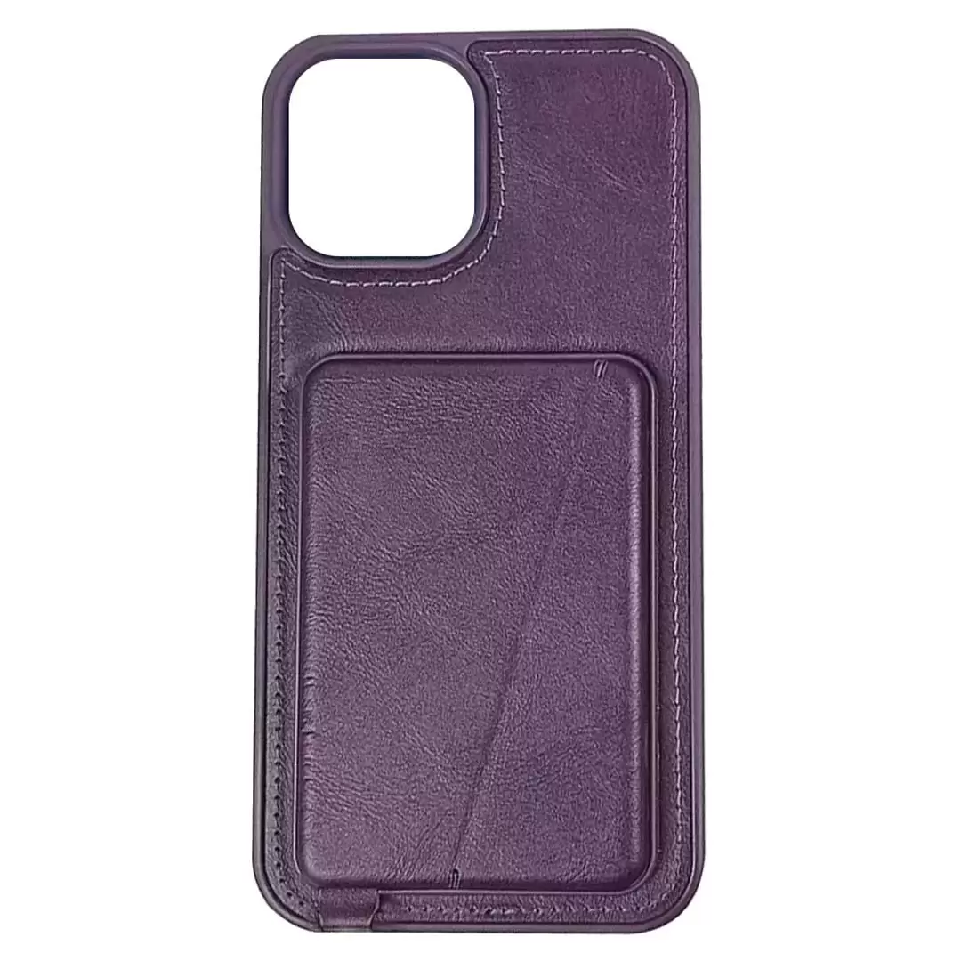 iPhone 11 Modern Hidden Card Holder Case purple